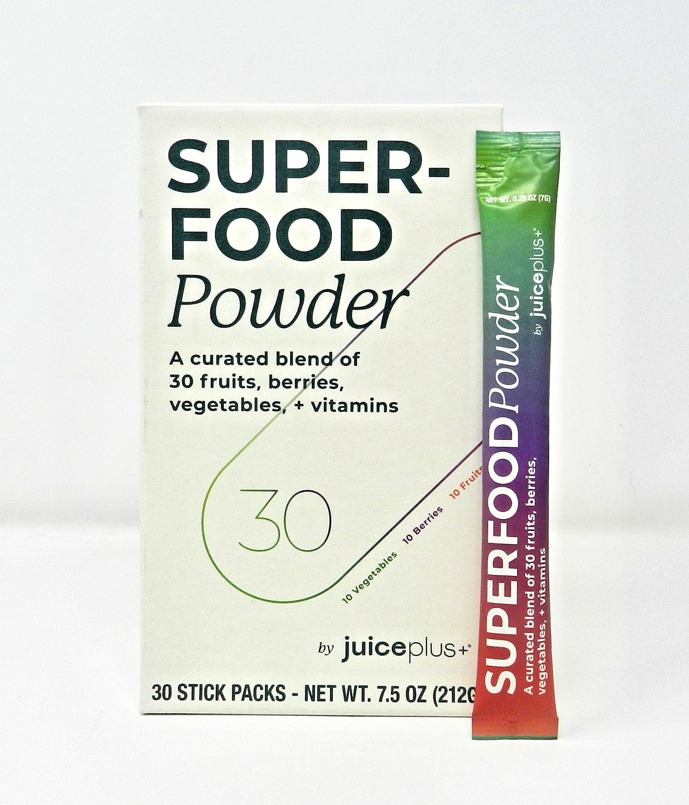 Juice Plus+ Superfood Powder Drink Mix 30 Stick Packs New in Box