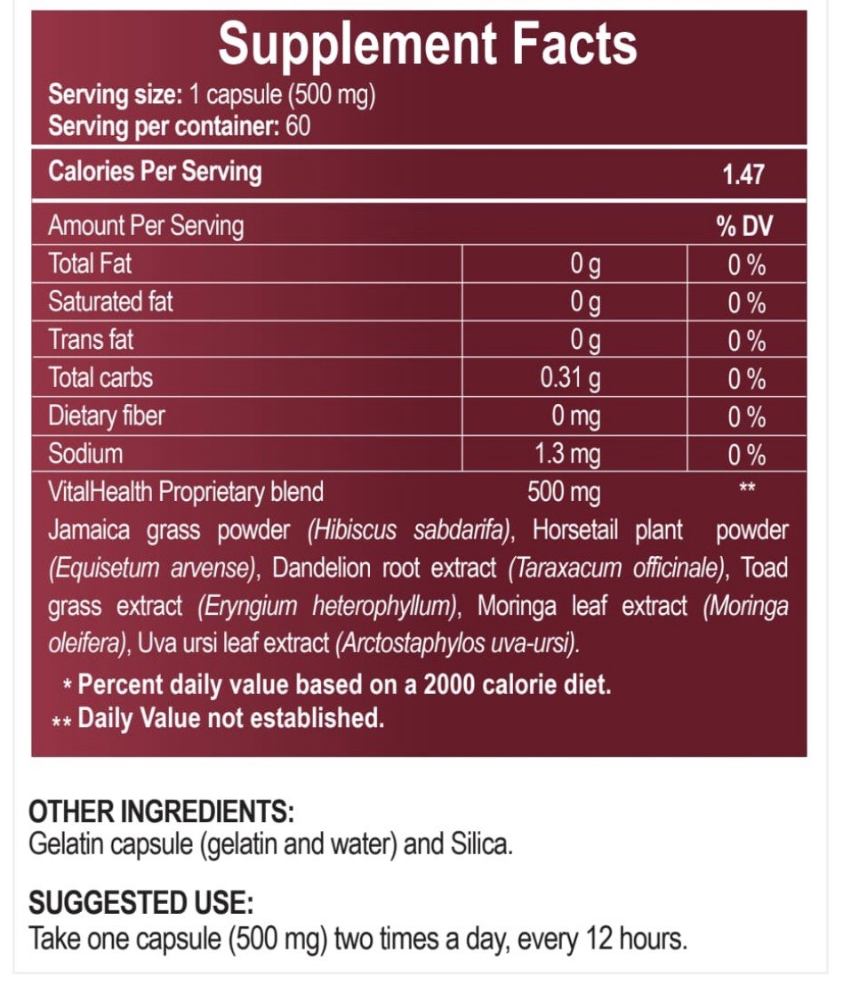 Vital Health V-ITAREN (kidney Detox)