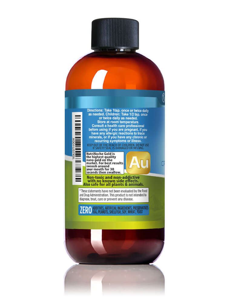 The BEST Colloidal Gold – Colloidal Minerals – No Fillers, Additives -NutriNoche