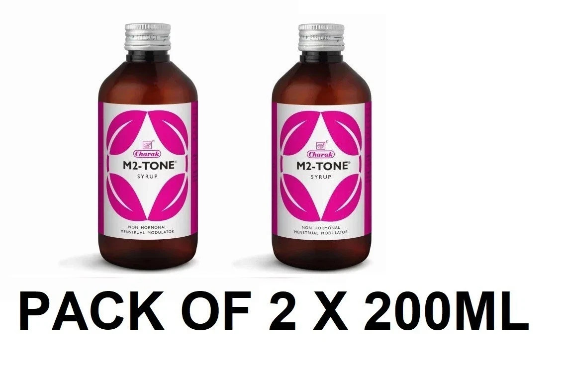 2X Charak M2 Tone Syrup 200ml Each For Women Health – Long Expiry & Free Ship