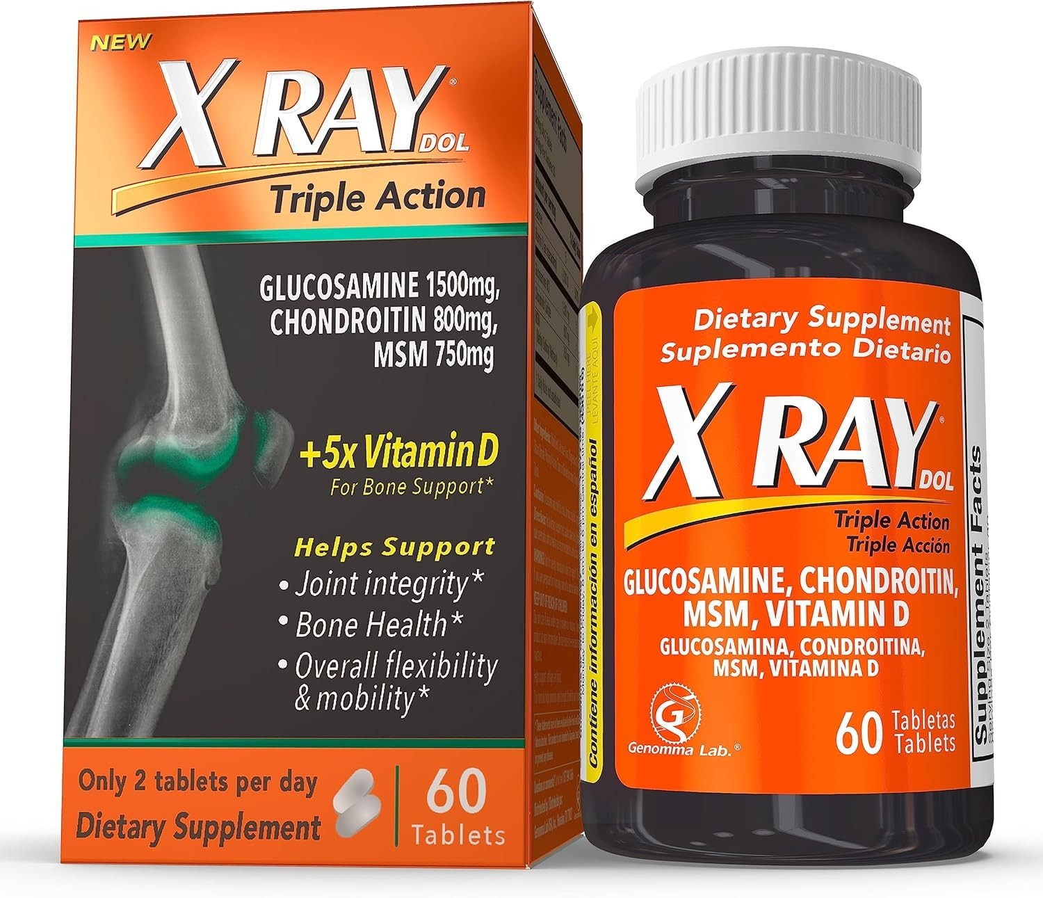 X RAY Triple Action Suplemento Alimenticio para mejorar la salud de las articula