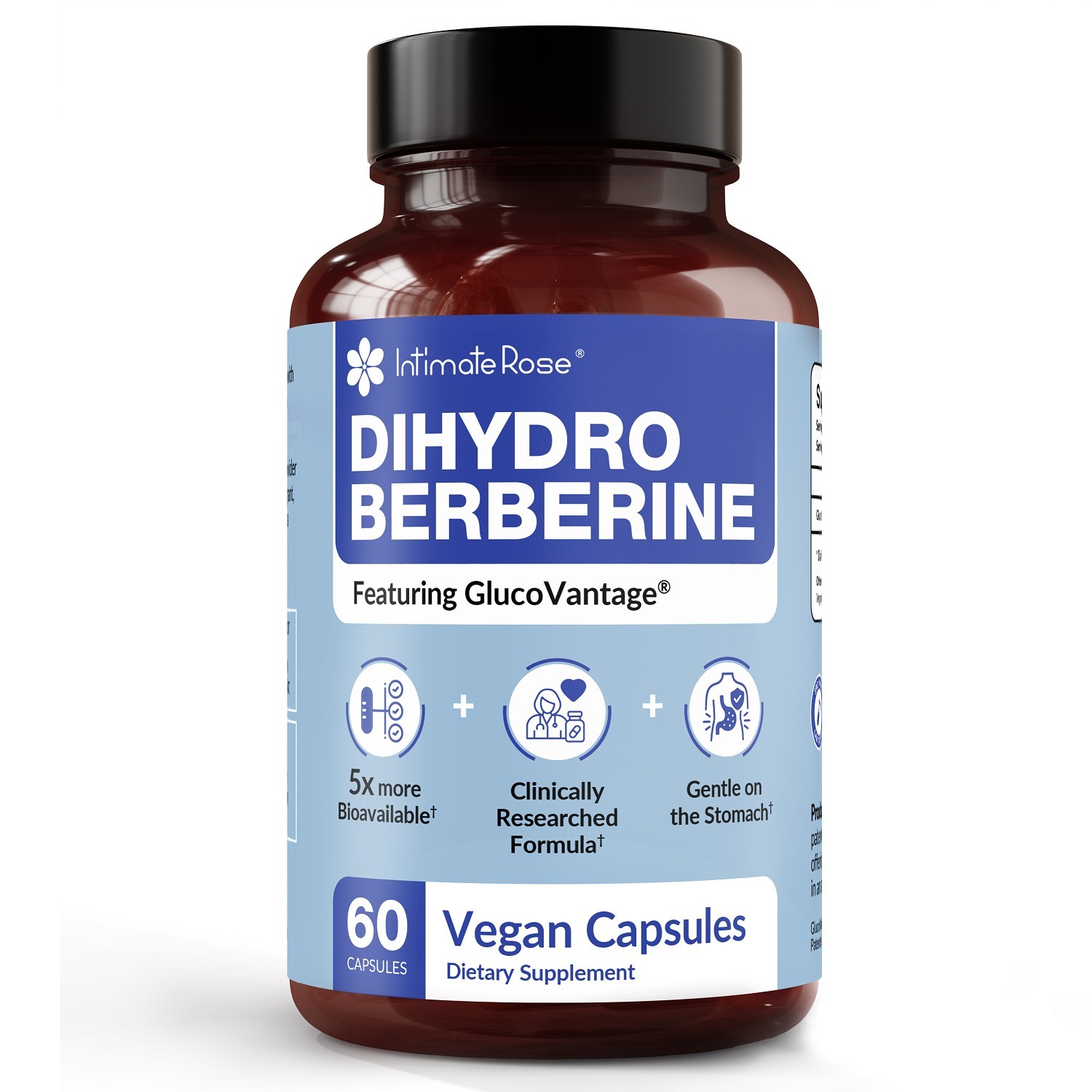 Dihydroberberine 200mg GlucoVantage DHB Supplement 60 Caps High Absorption