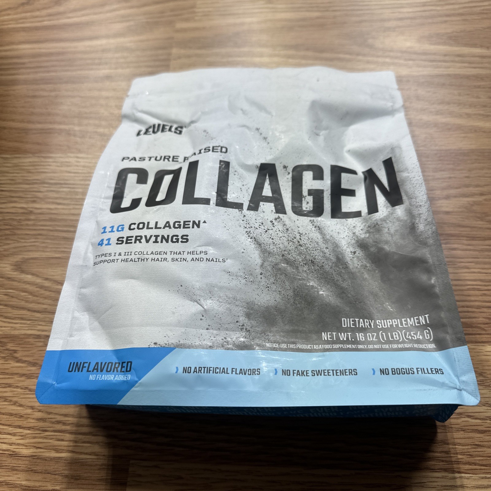 Levels Collagen Peptides, No Artificial Ingredients, 1 Lb 41 Servings 8/27