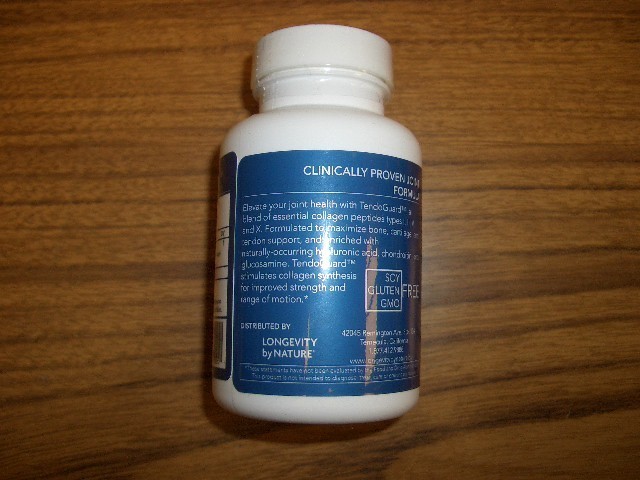 Longevity by Nature Optimal Joint Formula Collagen Blend 60 Capsules Exp 5/2028