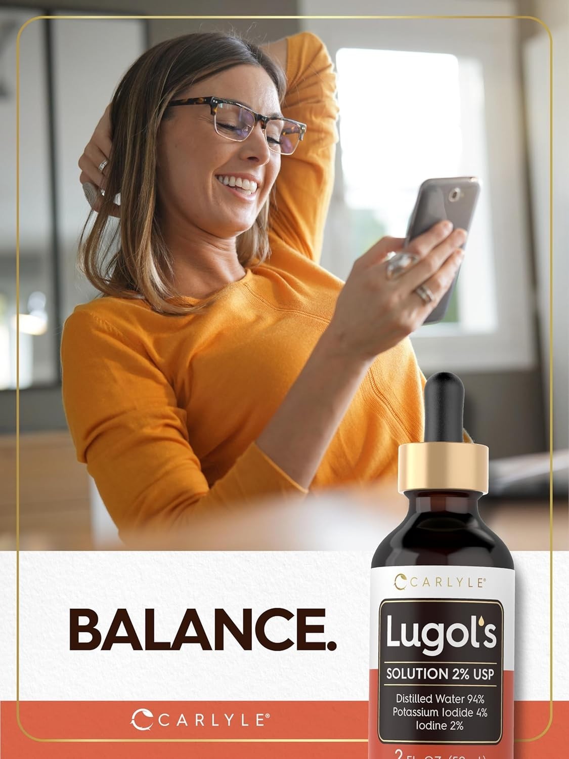 Lugols Iodine 2 Percent 2 Fl Oz Potassium Iodide and Solution