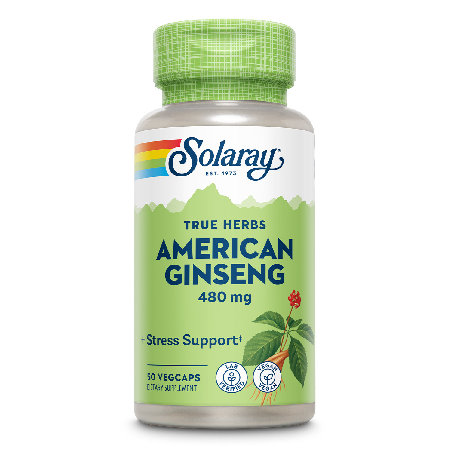 Solaray American Ginseng 480 mg | 50 VegCaps