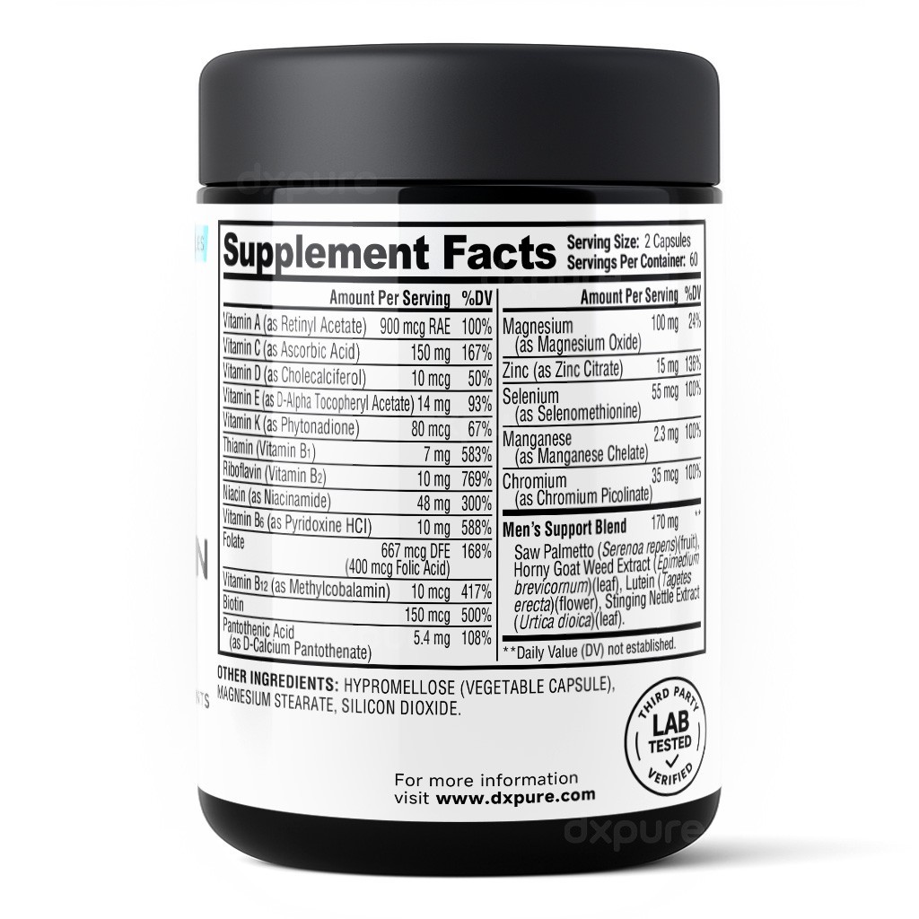 Men’s Multivitamin Essential Vitamins and Minerals – 120 Capsules