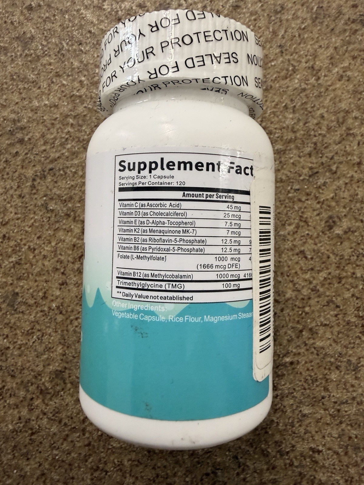 Methylated Multivitamin for Men, 120 Capsules