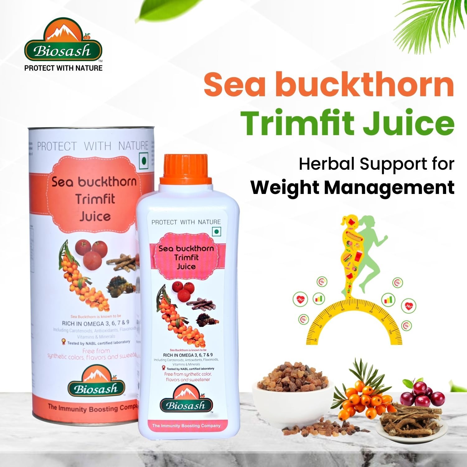 Biosash Sea Buckthorn TRIMFIT Juice 750ml Sea Buckthorn Herbal Wellness Drink
