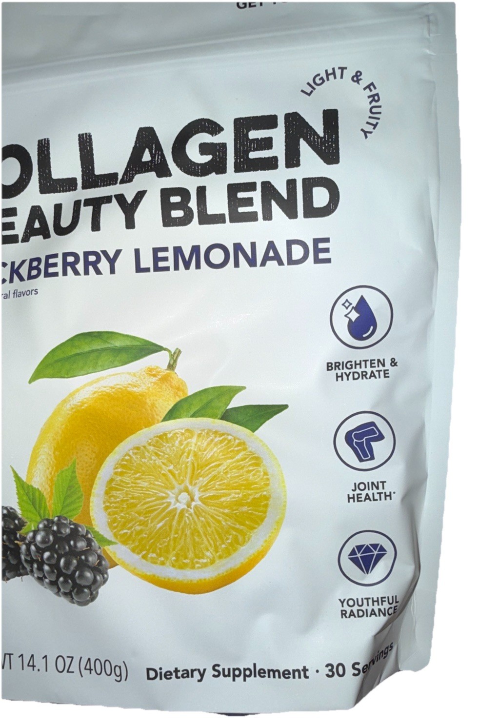 Clean Simple Eats Collagen + Beauty Blend, Blackberry Lemonade, 30 Servings