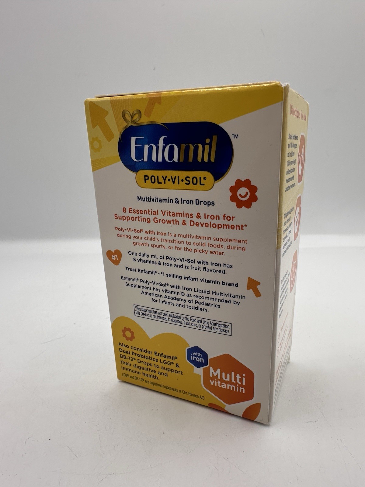 Enfamil Poly-Vi-Sol Multivitamin Iron Supplement Drops, 6-24 Months, 50 Ml, NIB