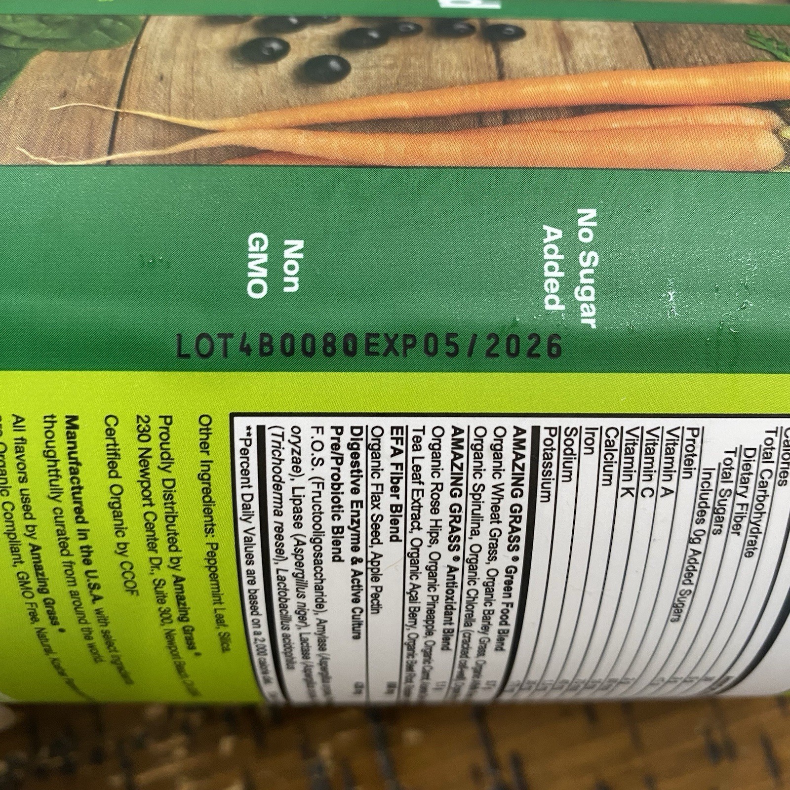 Amazing Grass Green Superfood The Original Drink Powder 60 Servings Exp: 05/2026