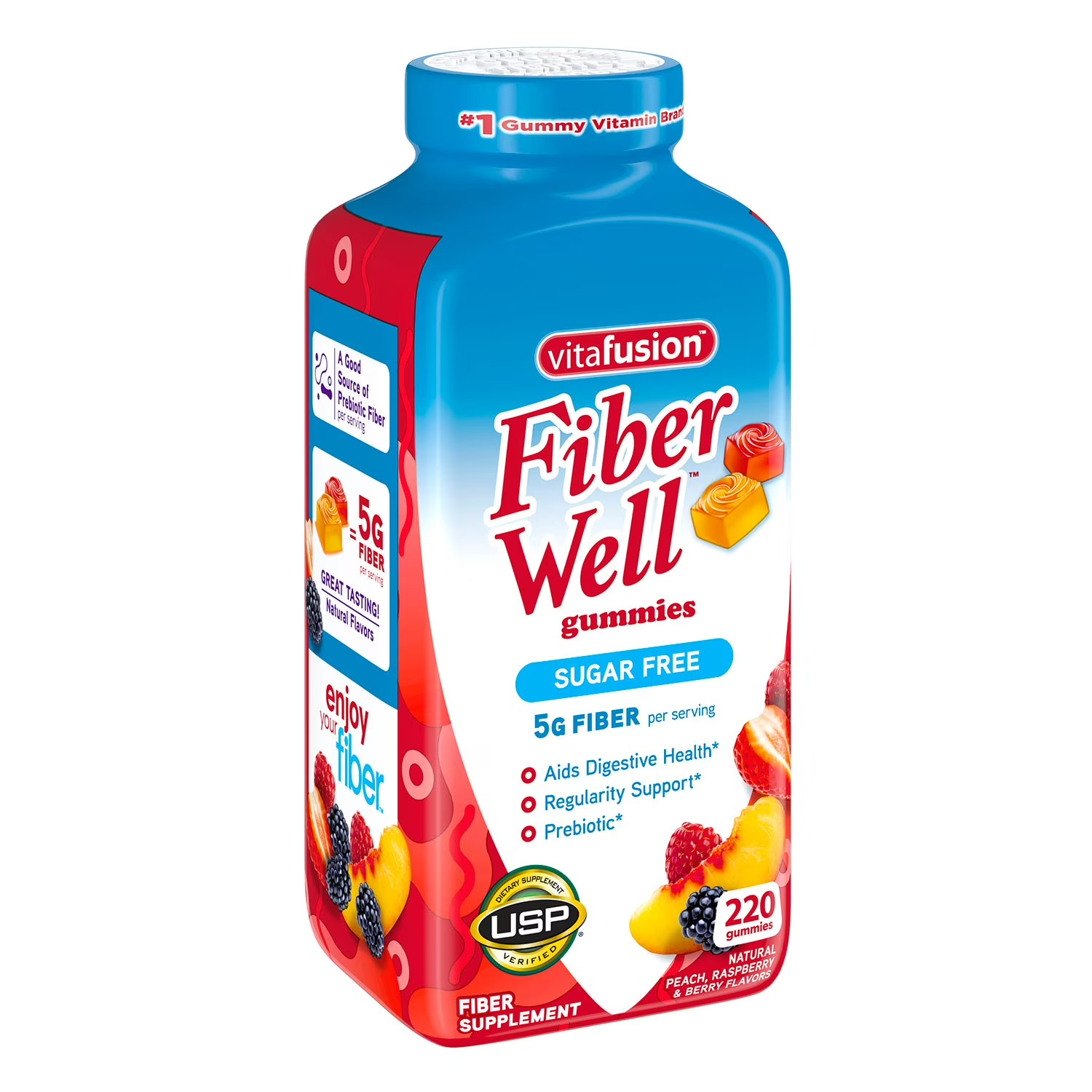 3 PACK – Vitafusion Fiber Well Gummies (220 ct.)Total 660 Gummies Free Shipping.