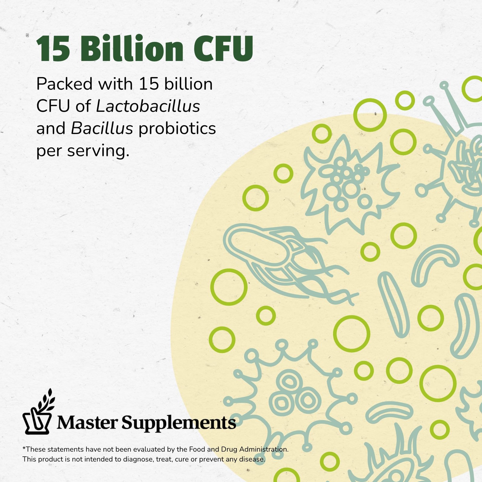 Master Supplements Truflora, 15 Billion CFU, 3 32 Count (Pack of 1)