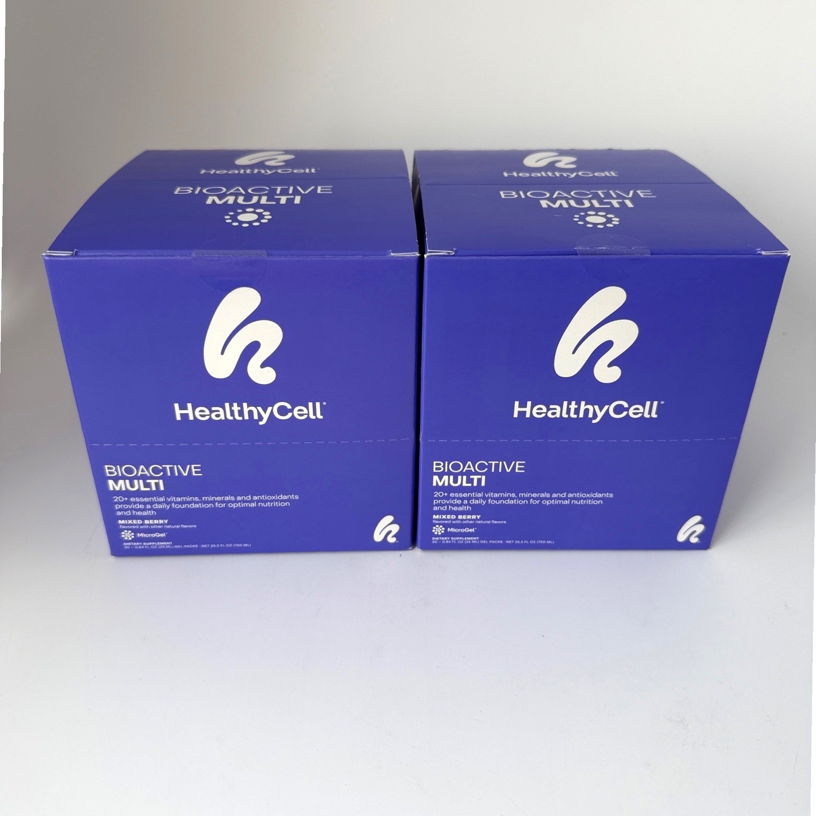 2 Pack HealthyCell Bioactive Multi Mixed Berry 30 Gel Packs Each BB 02/28