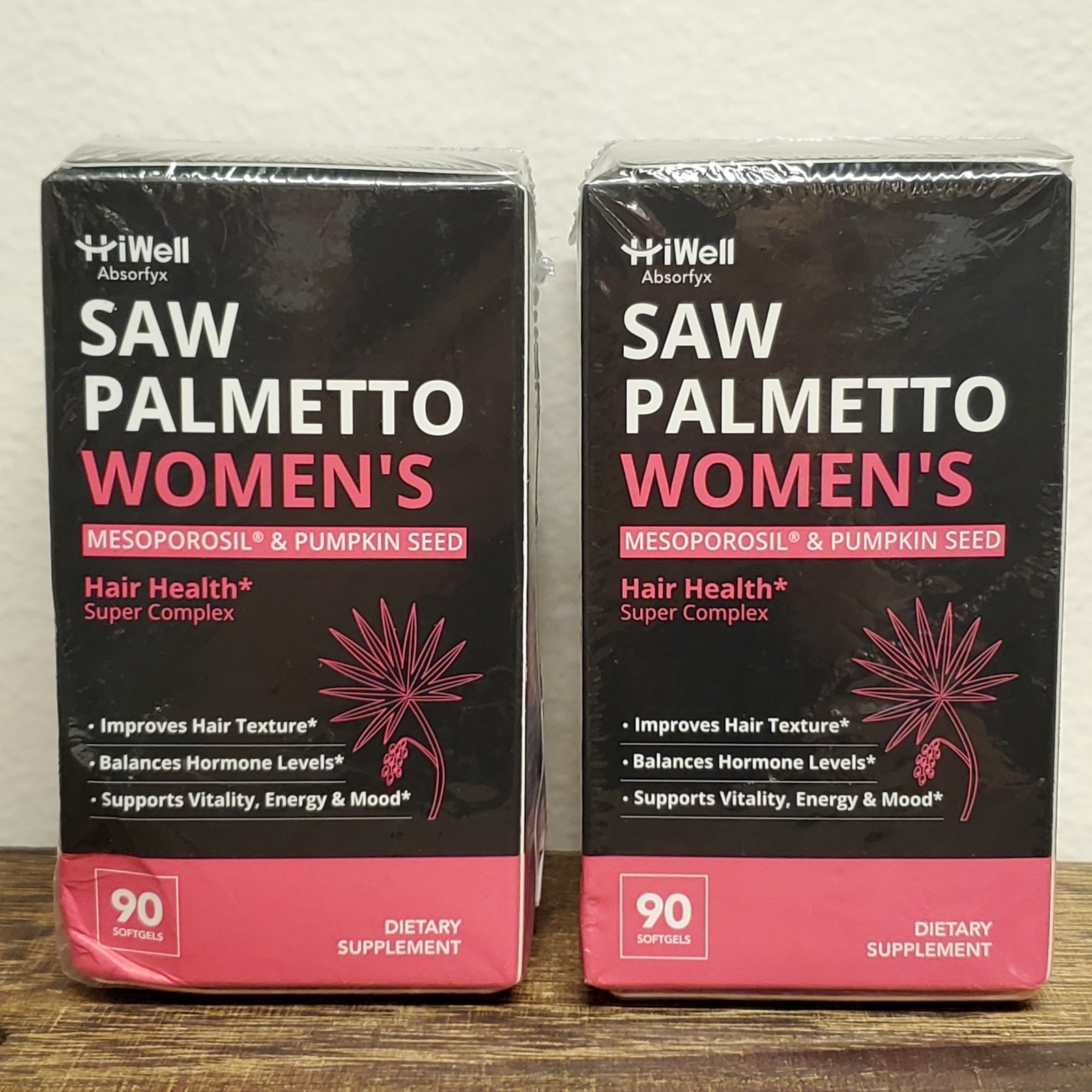 2x Saw Palmetto for Women with Mesoporosil – Pumpkin Seed Oil – Biotin 02/2029