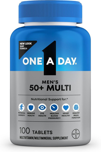 One A Day Men’s 50+ Multivitamins, Supplement with A, C, D, E and Zinc for…