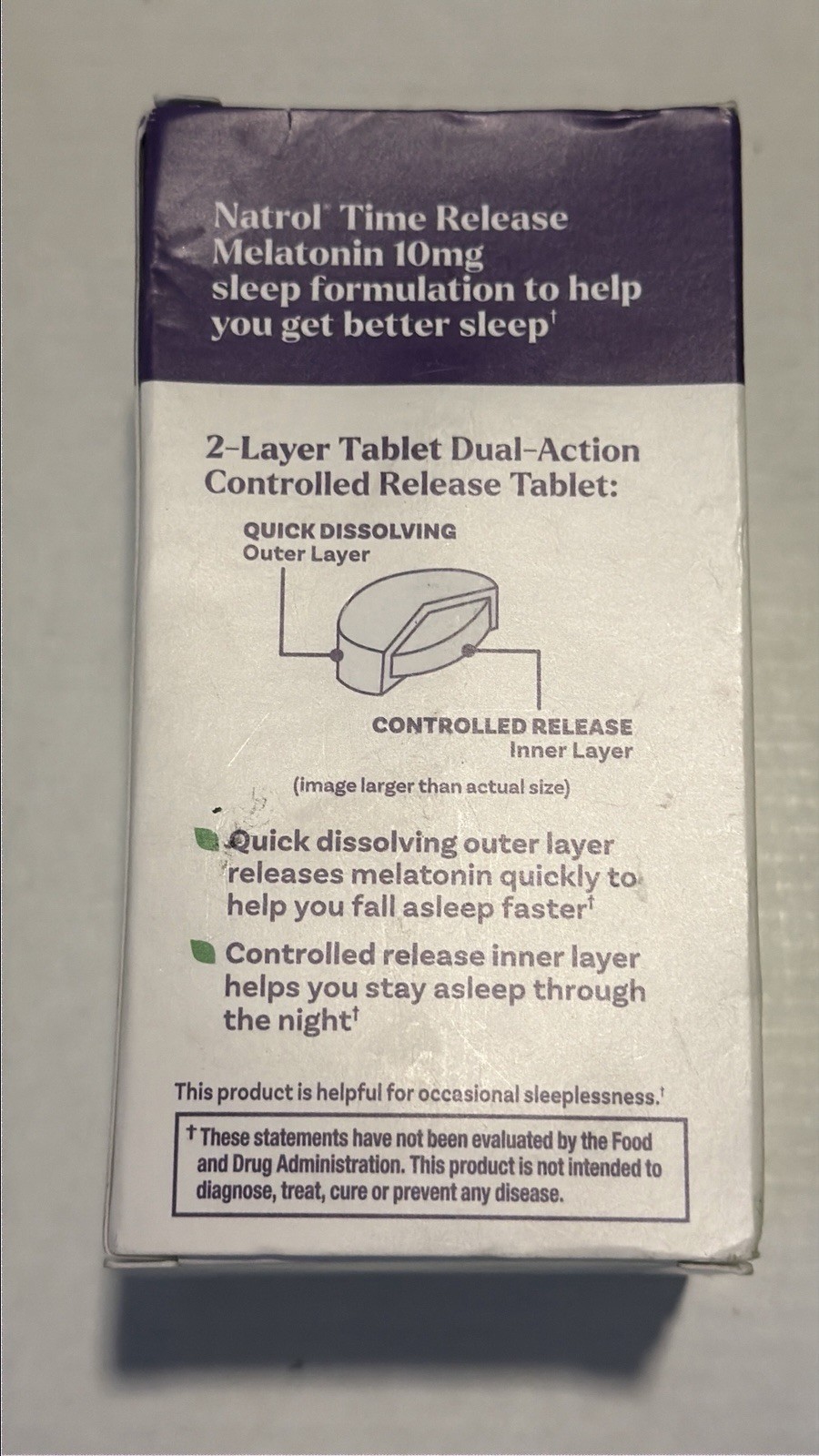 Melatonin, Time Release, 10 mg, 100 Tablets Exp..06/2028