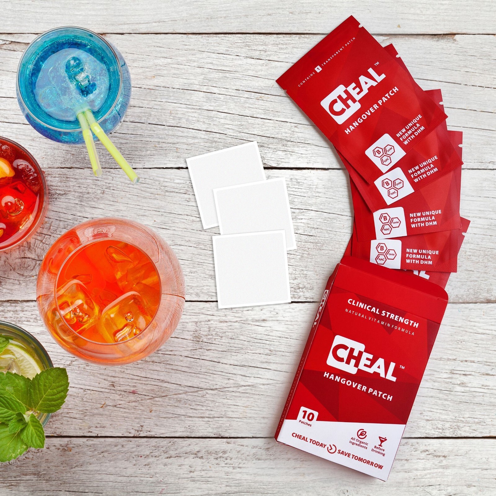 Cheal Hangover Patch Organic All Natural Vitamins – Fast Shipping!