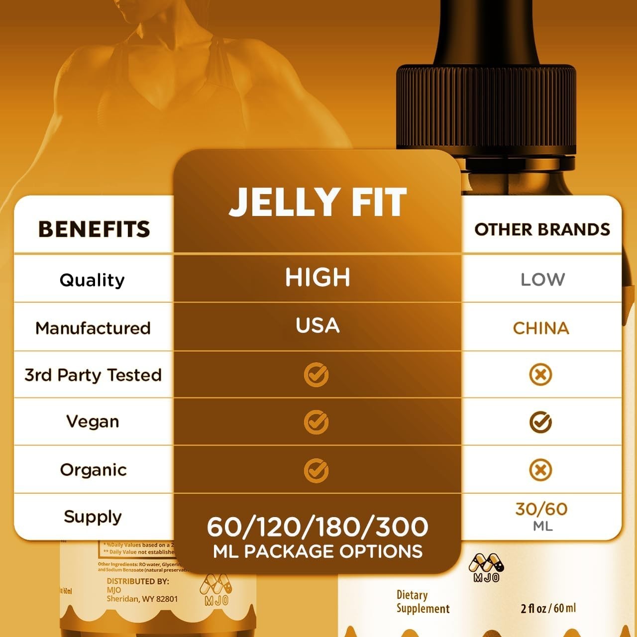 Jelly Fit Drops Natural Metabolism & Weight Management Supplement Horse Chestnut