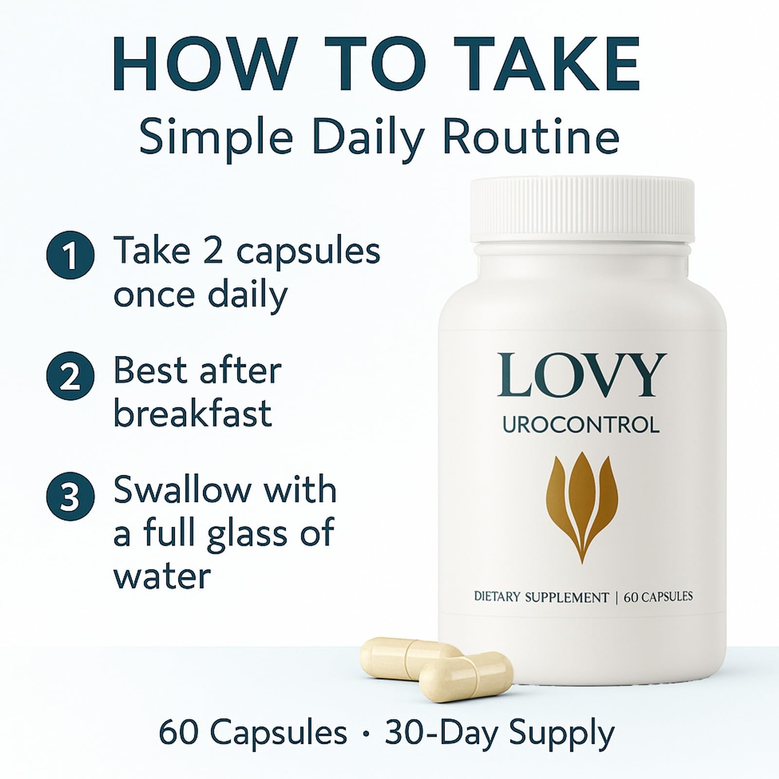 Kovgocy Lovy Urocontrol Capsules Bladder Health Supplement Maximum Strength