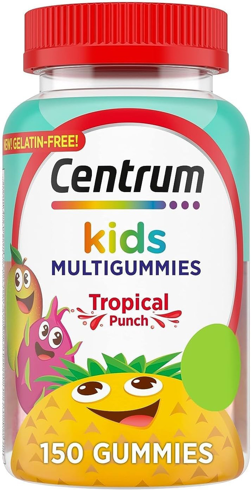 Centrum Kids Multivitamin Gummies, Tropical Punch Flavor Made With Natural Flavo