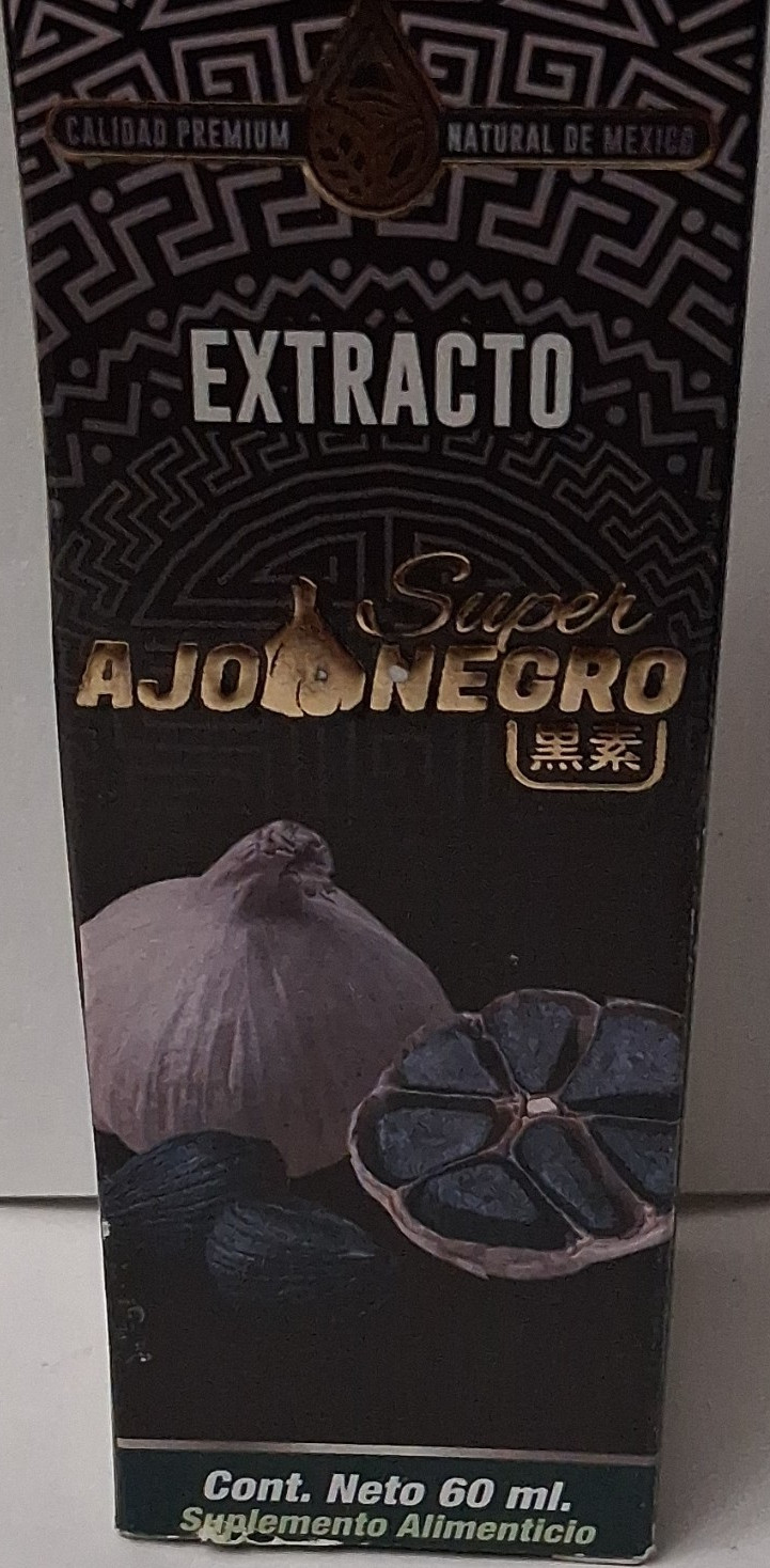 Natural De Mexico Super Black Garlic Liquid Supplement 60 ml