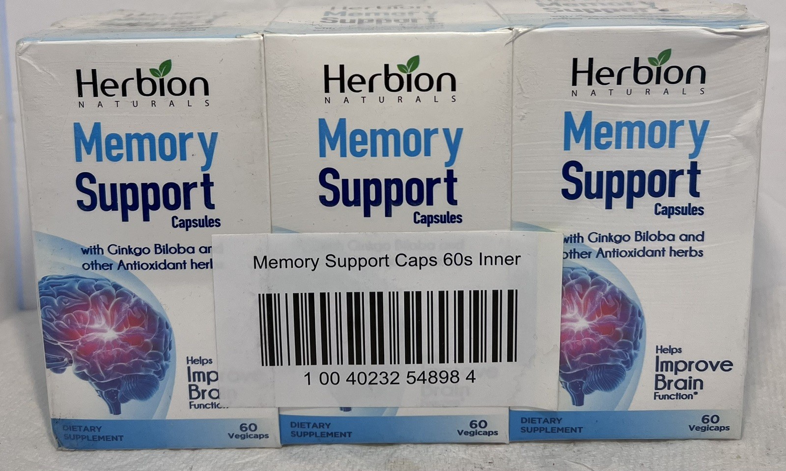 Herbion Naturals Memory Support 60capsules Each 3pk=180caps Exp03/26