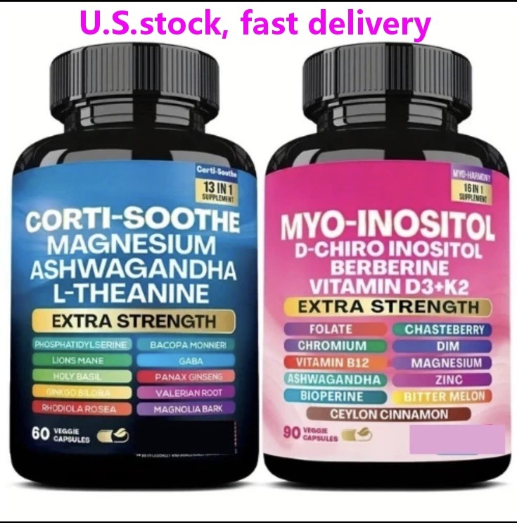 2 Pack-Zoyava Cortisol Myo-Inositol Extra Strength Stress Relief Hormone Support