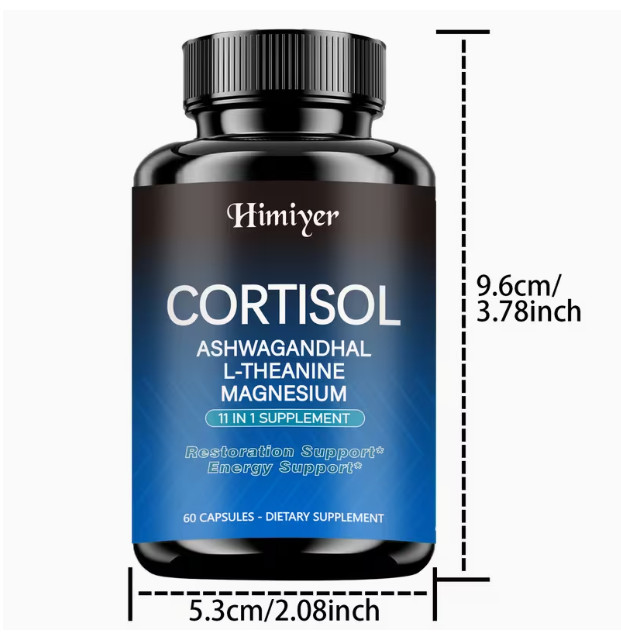 CORTISOL-Stress Management Supplement – Balances Cortisol And Energy 60 Capsules