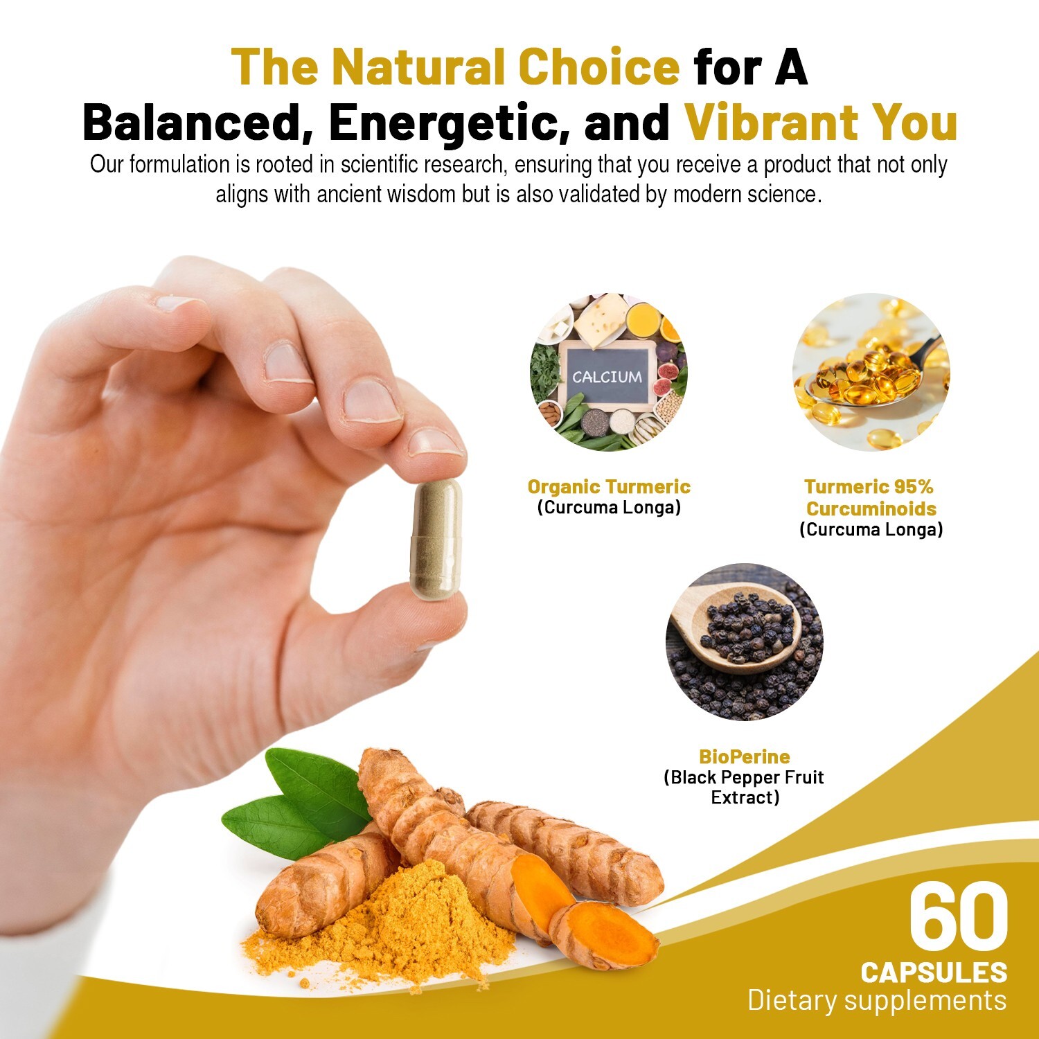Doctor Recommended Turmeric Curcumin BioPerine Immune Support Anti-Inflammatory