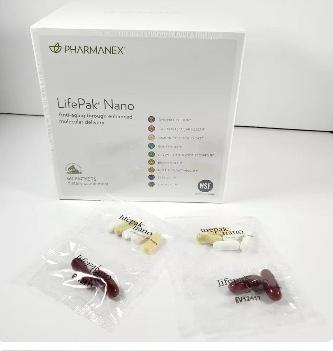 Nu Skin Nuskin Pharmanex LifePak Nano 60 packets Sealed Box Exp 01/27