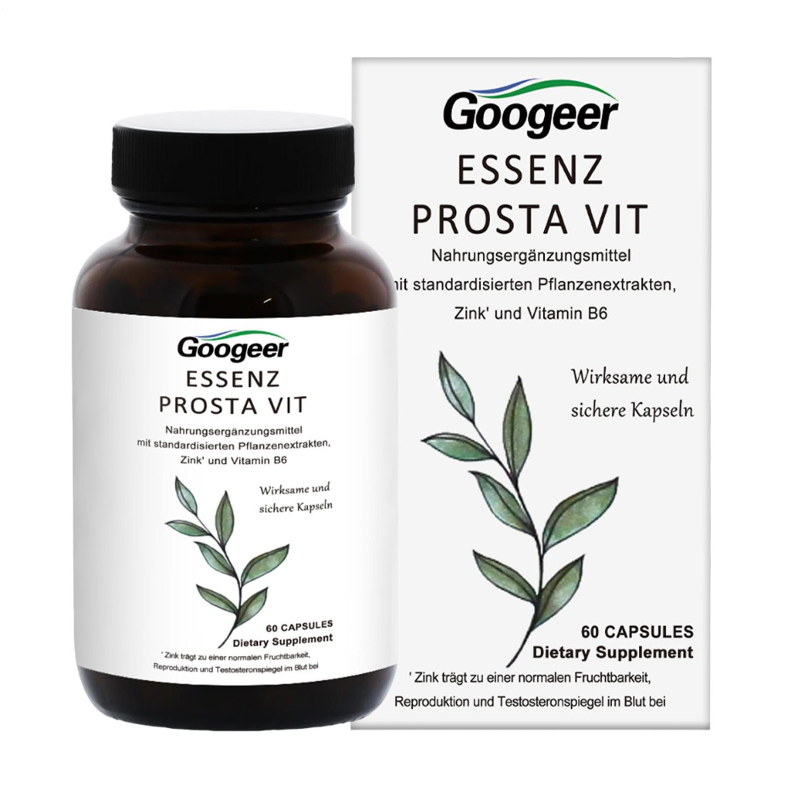 Plant Extracts Prostate and Bladder Health Capsules – Zinc and Vitamin B6 60PCS
