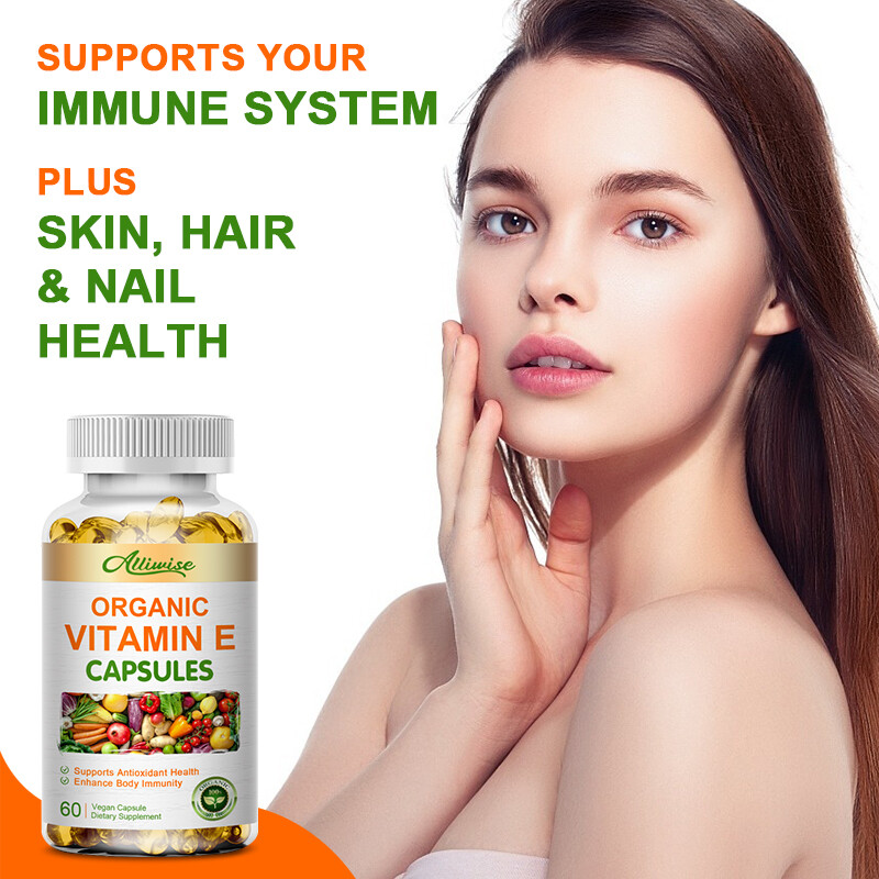 Vitamin E 1000 IU 120 Capsules – Supports Skin, Hair, Immune and Eye Health