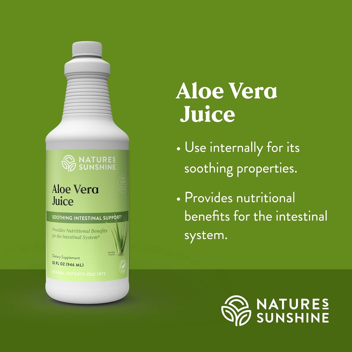 Nature’s Sunshine Aloe Vera Juice 32 Fl Oz 32 (Pack of 1)