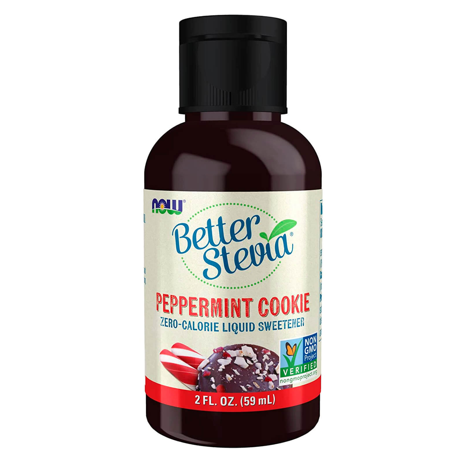 BetterStevia Liquid Peppermint Cookie, 2 fl oz, Zero-Calorie Liquid Sweetener