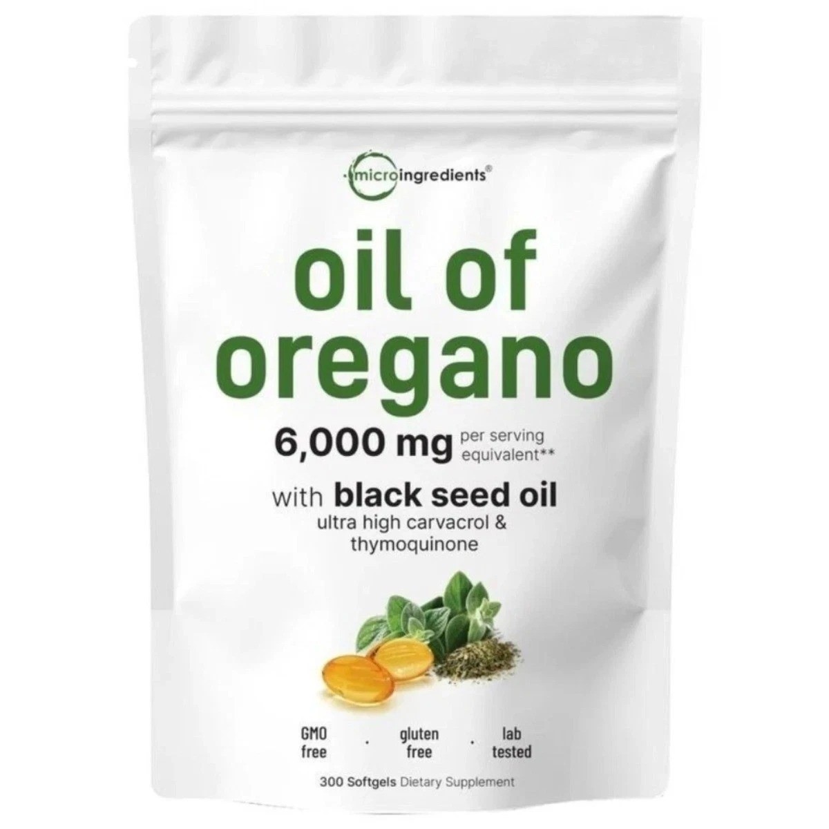 Micro Ingredients Supplement – Oregano Oil with Black Seed Oil NEW