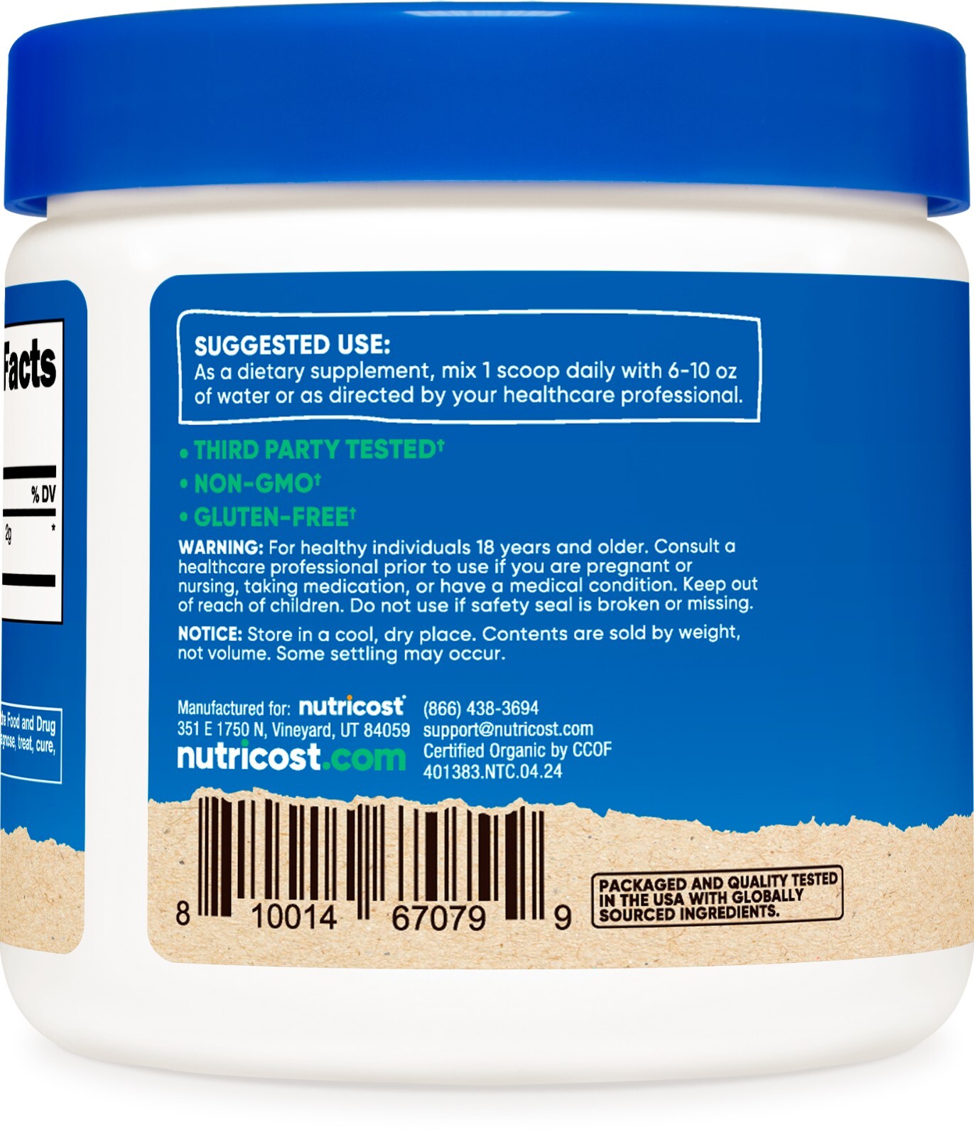 Nutricost Organic Cordyceps Powder 100 Grams – USDA Certified 100% Organic