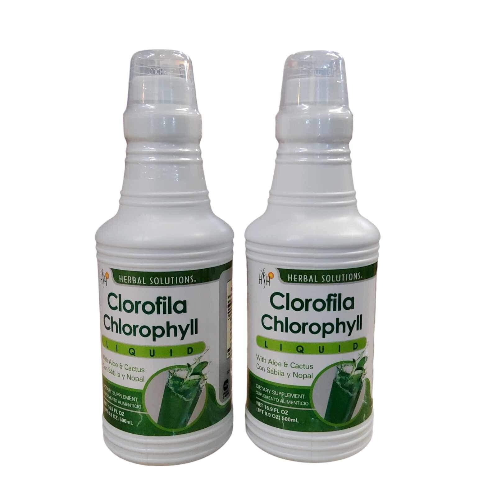 2pcs Clorofila de Nopal y Sabila Liquida Chlorophyll – Aloe Vera & Cactus 500ml