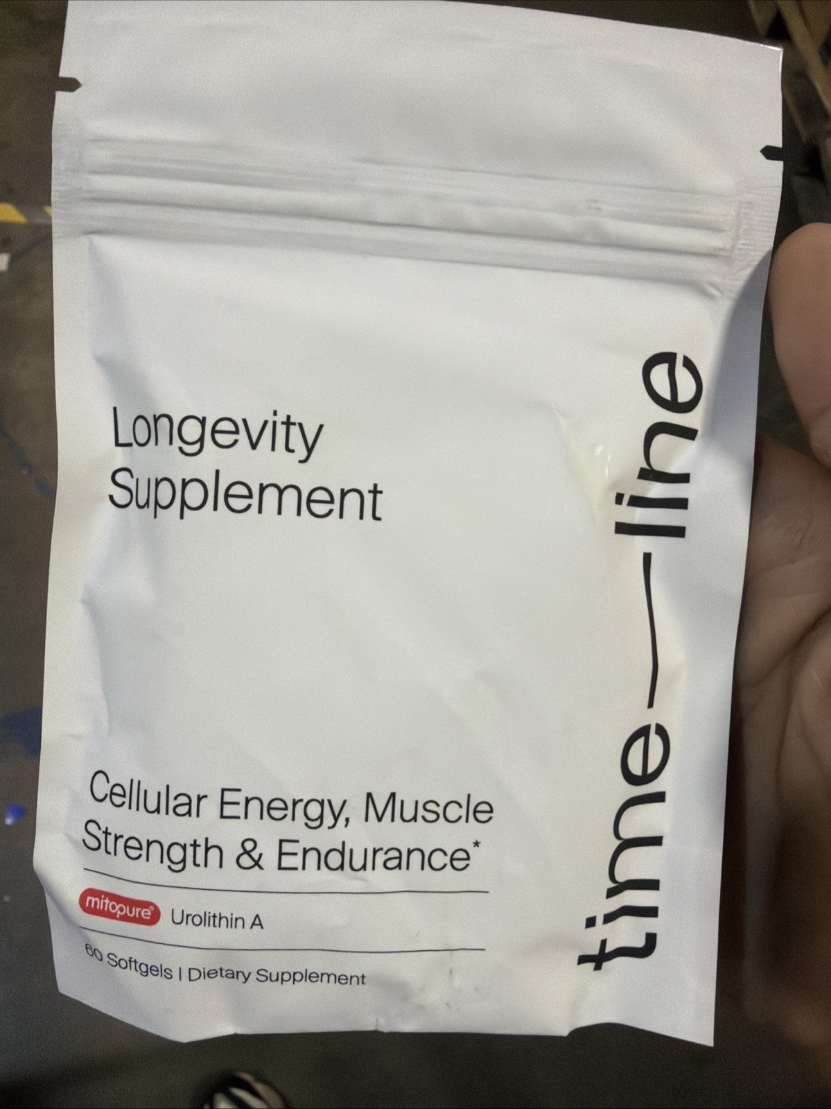 Time-Line Mitopure Urolithin A 500mg – 60 Softgels – Longevity Supplement –07/26