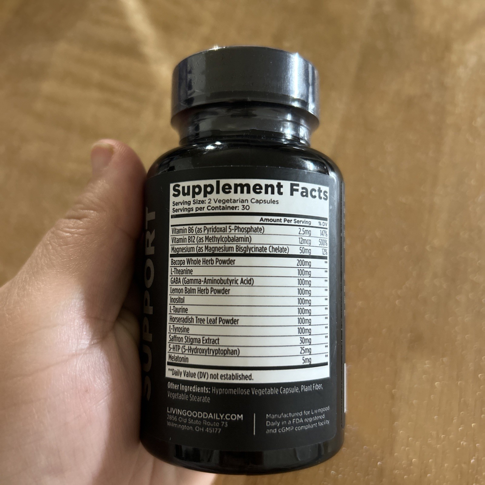 Livingood Daily Mood Support Supplement, 60 Capsules EXP: 04/2027