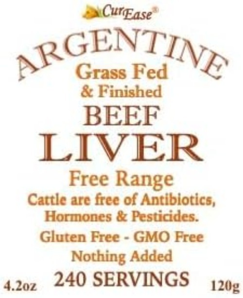 Beef Liver Powder Undefatted Grass Fed 4.2 oz Superfood Iron Boost Vitality