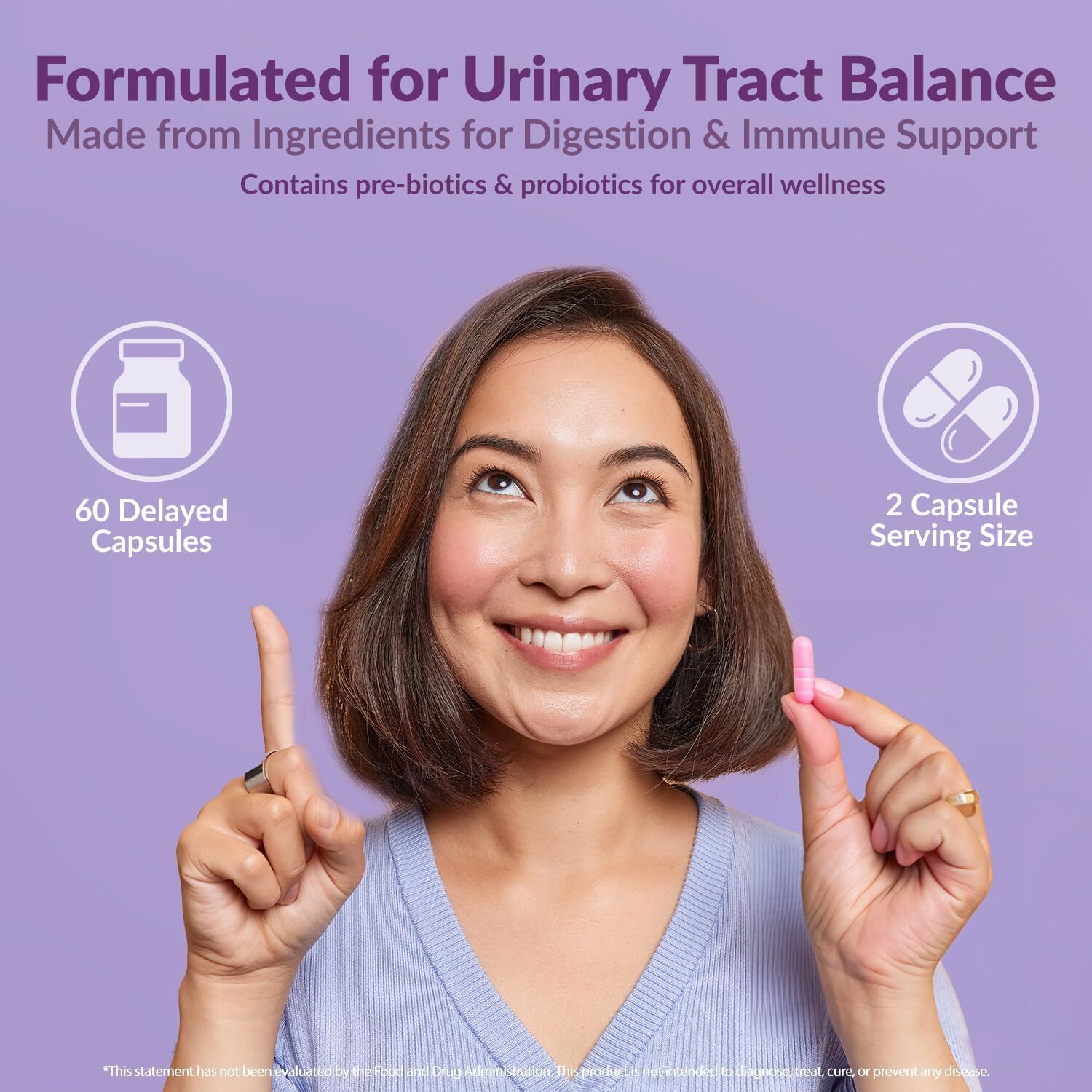 Probiotics for Women 3 Pack 180ct for pH Balance UTI BV and Vaginal Health