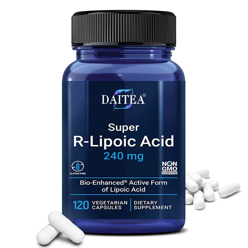 R-Lipoic Acid Capsules – 240 Mg – Cellular Energy, Antioxidant Stress 120pcs