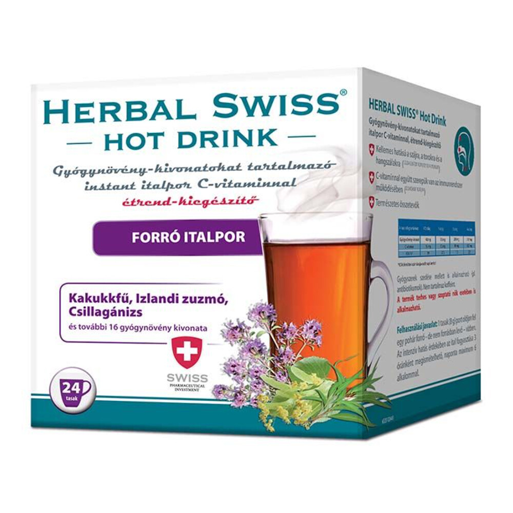 Herbal Swiss Cold & Flu Relief Hot Drink Instant Beverage Powder 6 x 24 Sachets