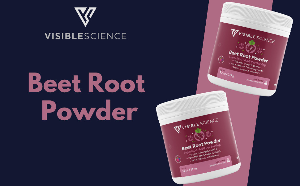 Visible Science Beet Root Powder – Superfood with Antioxidants 1 Jar