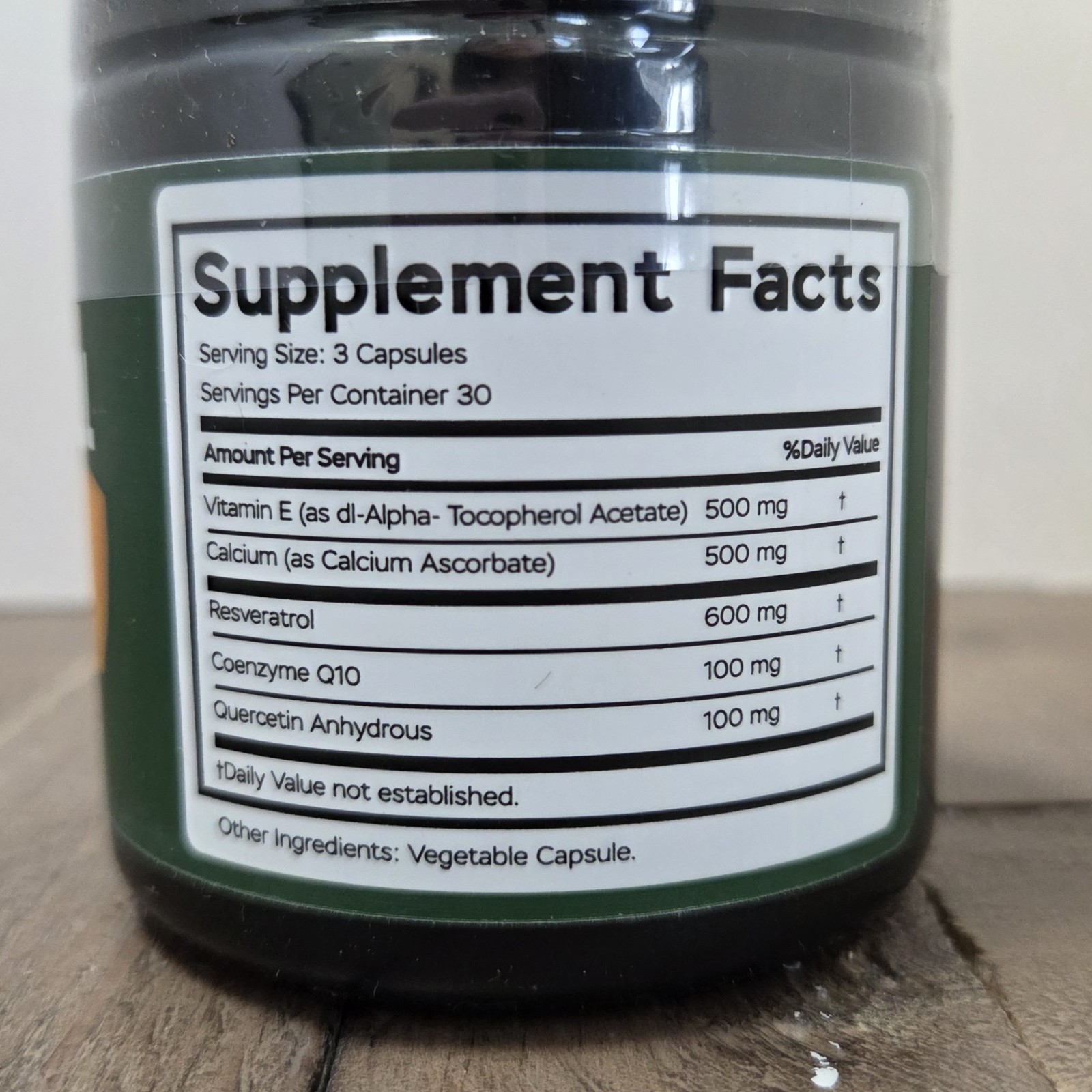 Resveratrol Supplement 1800mg Complex Antioxidant Support Capsules, 90ct