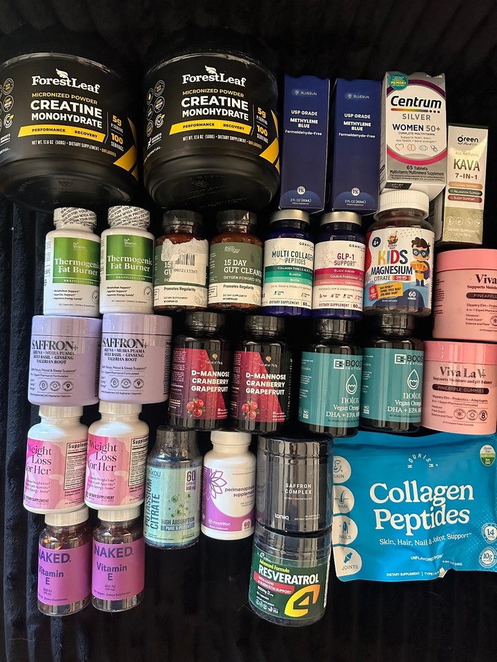 Huge Wholesale Lot Of 30 Vitamins & Supplements – exp 03/2027+- NEW/SEALED