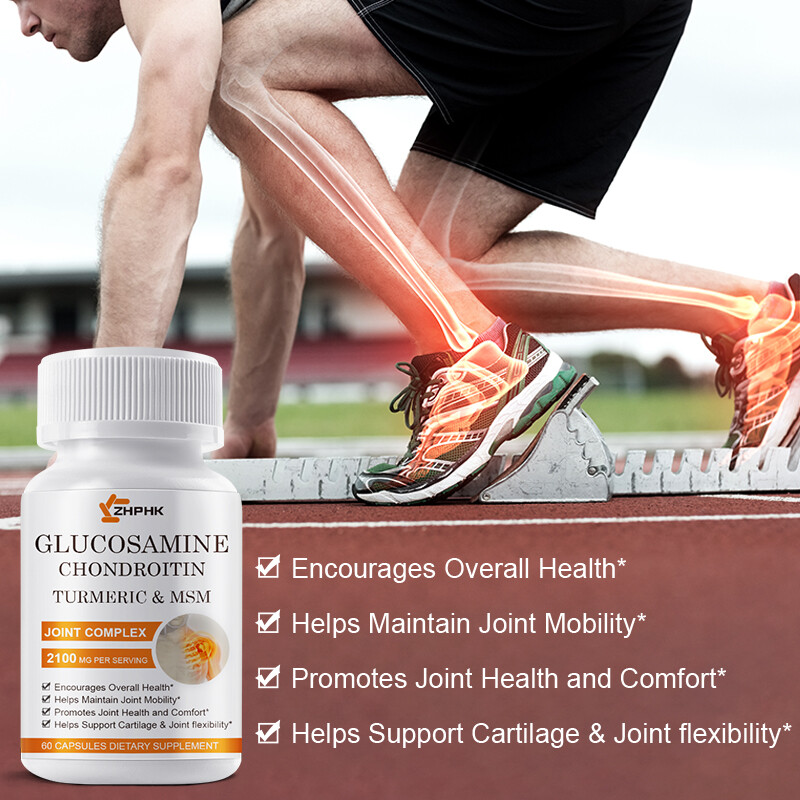Glucosamine Chondroitin With Turmeric & MSM Triple Strength Joint Support 2100mg
