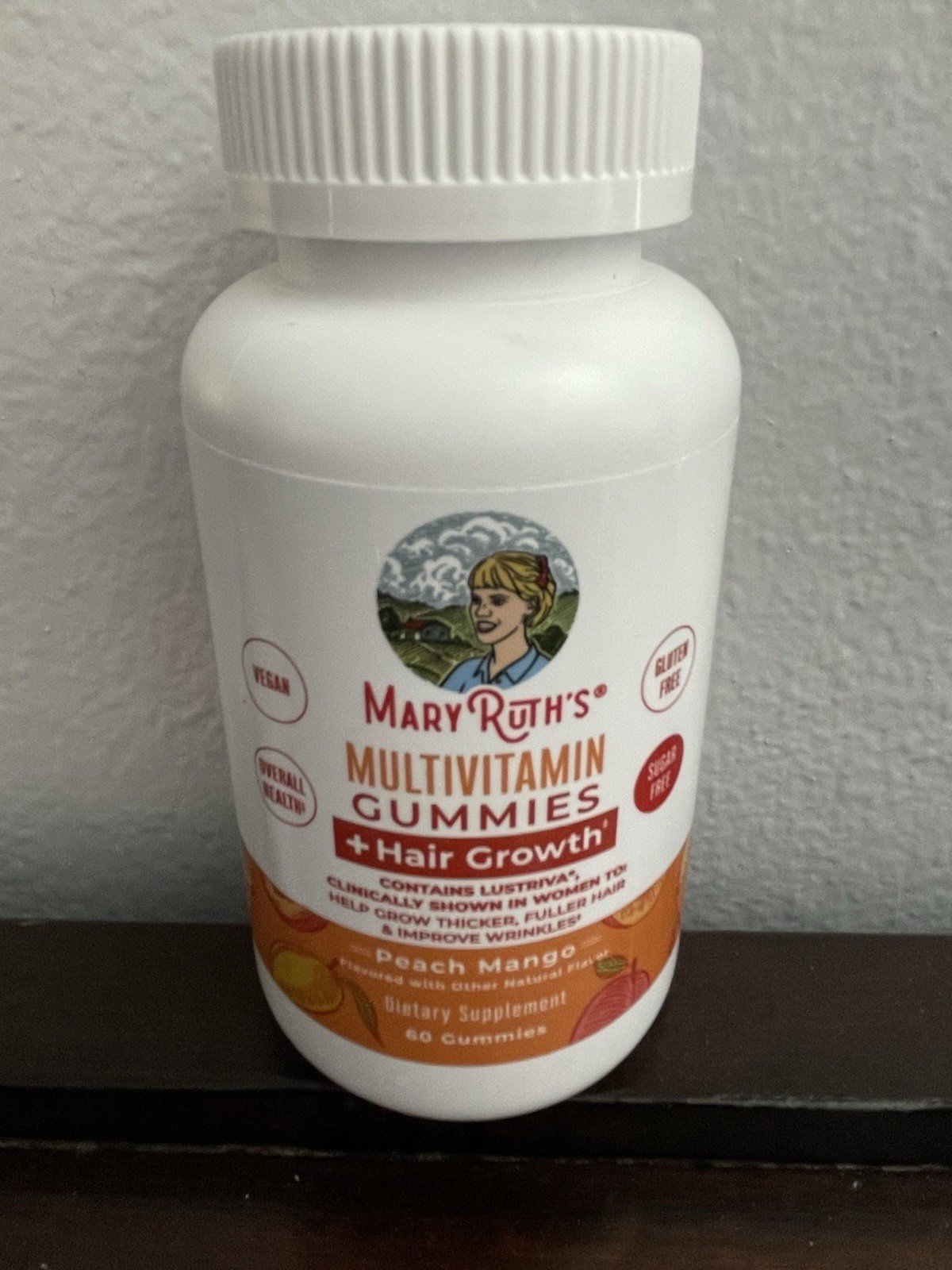 Mary Ruth’s Multivitamin + Hair Growth Gummies – Peach Mango Exp 10/27